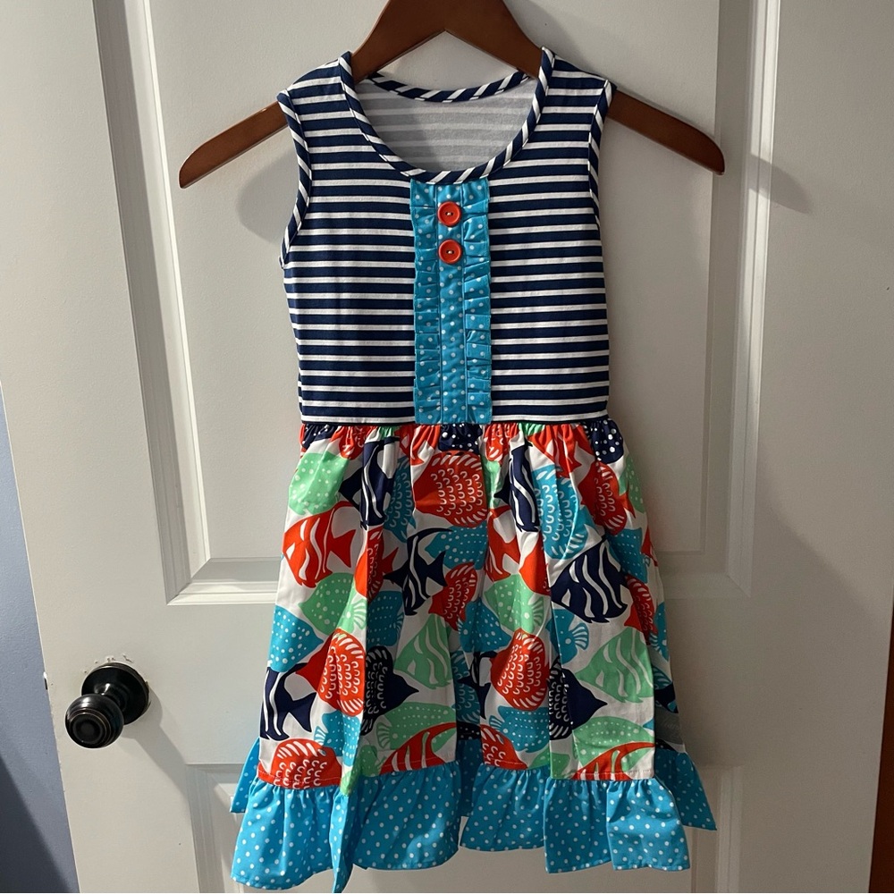 Eleanor Rose Rhonda Surprise Dress In Angel Fish Print